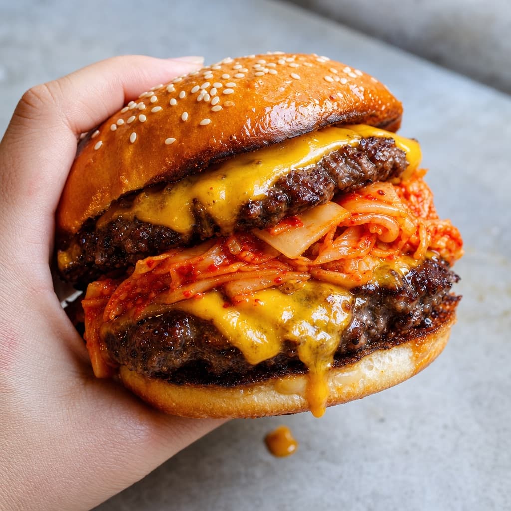 Hamburguesa con kimchi KIMKIM
