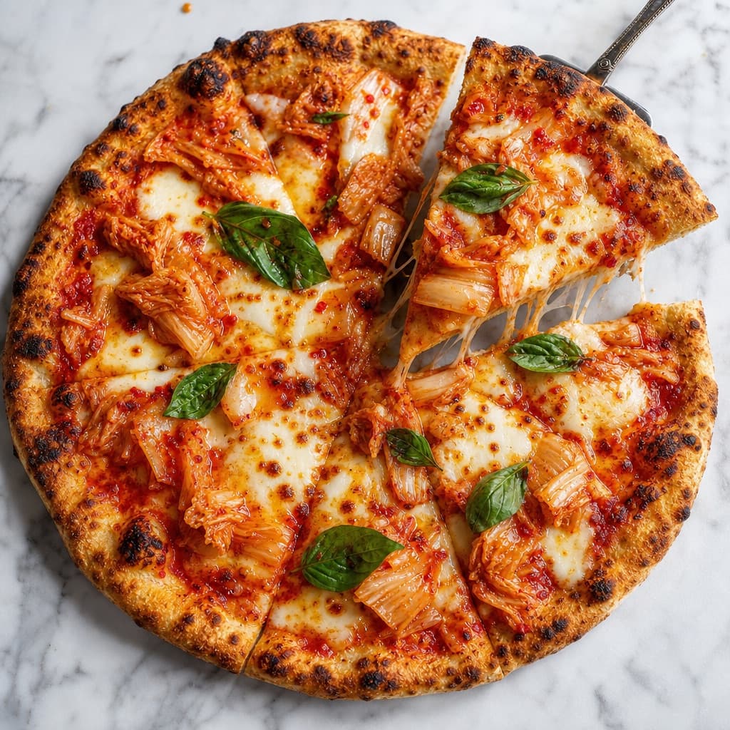 Pizza con kimchi KIMKIM